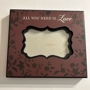 NEW VIEW ALL YOU NEED IS LOVE 3D BROWN LEAF PRINT PHOTO FRAME STANDS UP